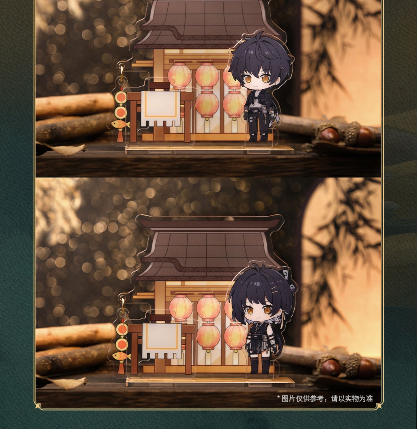 WuWa Official Wuthering Waves Mid-Autumn Festival Scene Standee Set - Wanderers: Jinhsi, Changli, and Xiangliyao Zhezhi