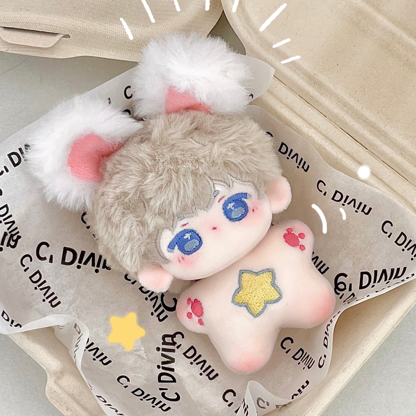 Love and Deepspace Xavier Fanmade 10cm Sea Star Plush Doll