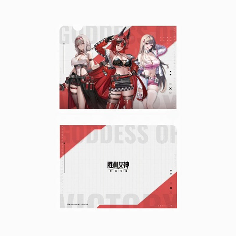 승리의 여신 니케 공식 정품 굿즈 라이트 코어 팝업 시리즈 L자 화일 홍련 레드후드 바이퍼