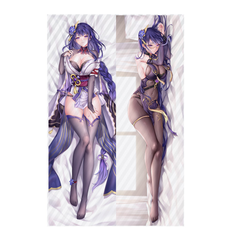 Genshin Impact: Raiden Shogun Dakimakura Body Pillow Cover - Fan Art Ver