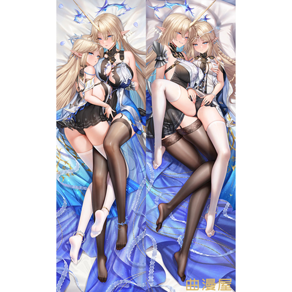 Wuthering Waves: Cartesia & Fleur Dakimakura Body Pillow Cover - Doujin Ver