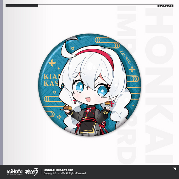 Honkai Impact 3rd: Kiana Kaslana Can Badge - Silken Years Chibi Ver.