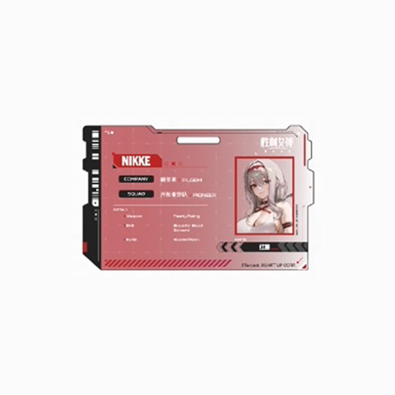 승리의 여신 니케 공식 정품 굿즈 라이트 코어 팝업 시리즈 아크릴 ID 카드 홍련