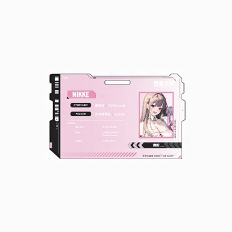 승리의 여신 니케 공식 정품 굿즈 라이트 코어 팝업 시리즈 아크릴 ID 카드 바이퍼