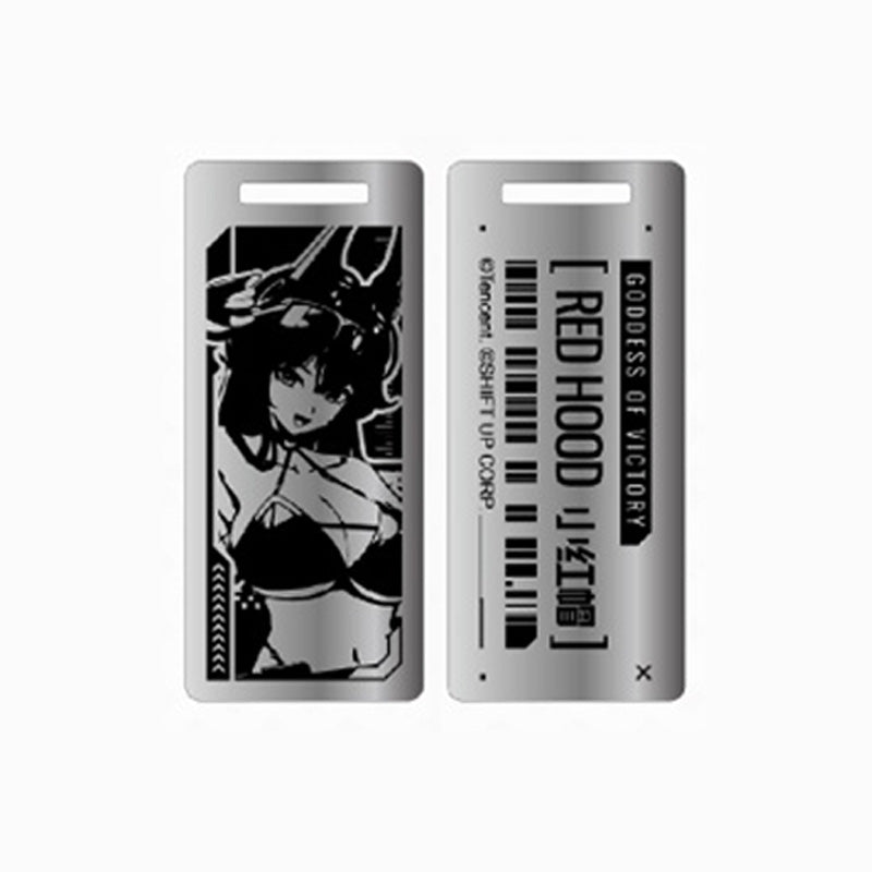 승리의 여신 니케 공식 정품 굿즈 라이트 코어 팝업 시리즈 메탈 펜던트 레드후드