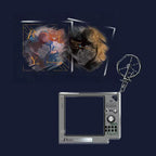 Reverse: 1999: Baby Blue Acrylic Block & Frame Keyring - Beyond Wonderland