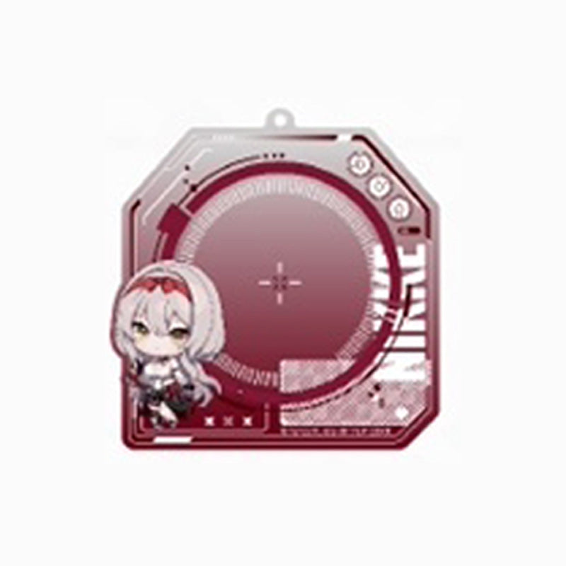 승리의 여신 니케 공식 정품 굿즈 라이트 코어 팝업 시리즈 캔 뱃지 수납 프레임 키링 홍련