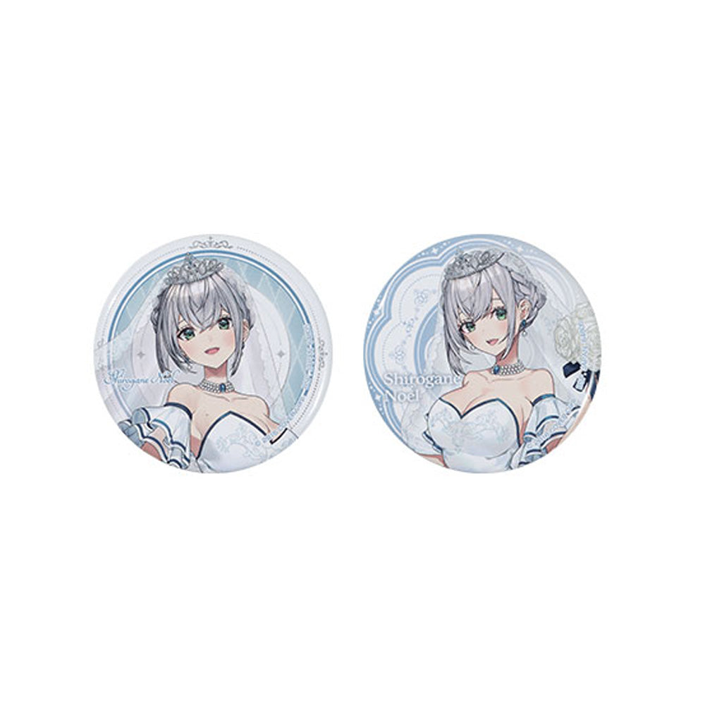 홀로라이브 공식 정품 굿즈 이치방쿠지 웨딩 드레스 스타일 캔 뱃지 2종 세트 시로가네 노엘