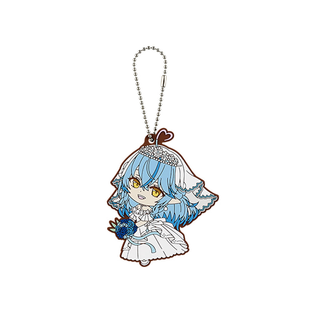 홀로라이브 공식 정품 굿즈 이치방쿠지 웨딩 드레스 스타일 러버 챰 키링 유키하나 라미