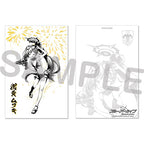Blue Archive — Mutsuki Ink Wash Gold Foil Postcard — TSUTAYA POPUP SHOP Problem Solver 68
