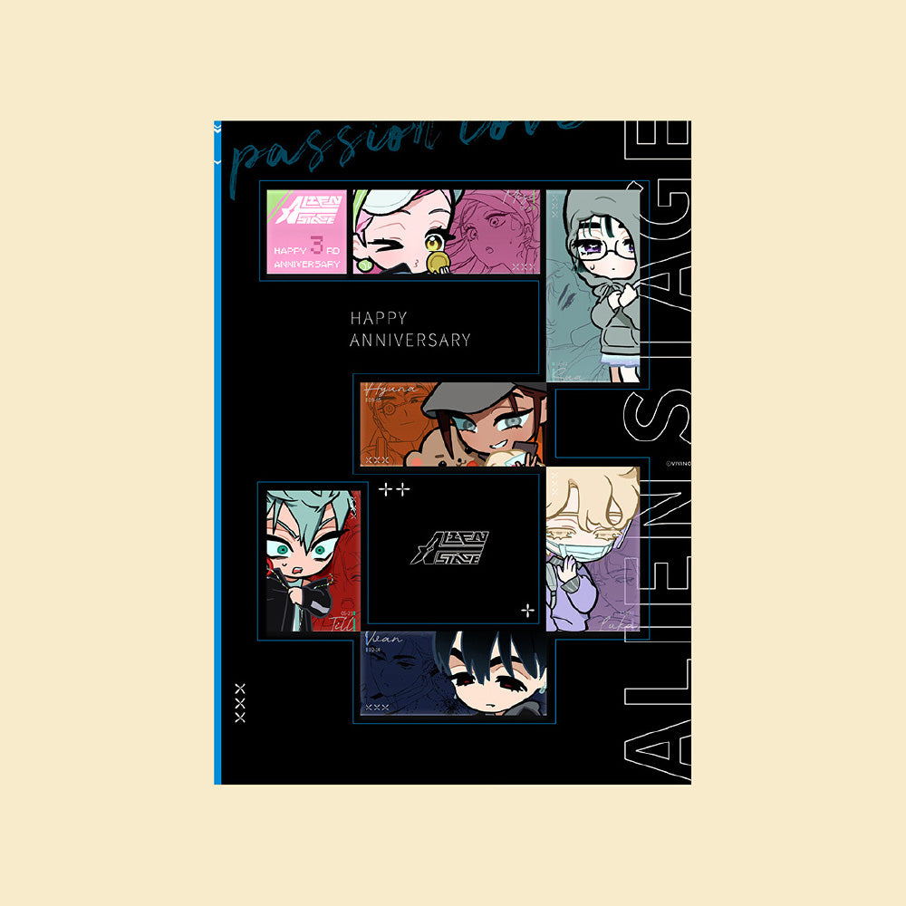 에일리언 스테이지 공식 정품 굿즈 3주년 패션 팝업 Love 냉장고 자석 세트 에이스테