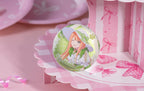 Sumika Shiun design: winking in a white wide-brimmed hat with a green bow