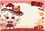 付属のクレーのフォトカード（ハロウィンデザイン）