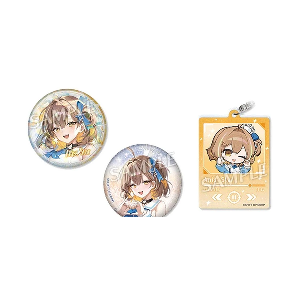GODDESS OF VICTORY: NIKKE Anis: Star Two badge finishes and one mini-character keychain — view 2
