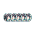 GODDESS OF VICTORY: NIKKE Little Mermaid Five repeated badges of the same character design — view 1