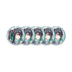 GODDESS OF VICTORY: NIKKE Little Mermaid Five repeated badges of the same character design — view 1