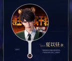 Caleb cheering fan in the character-specific detail layout