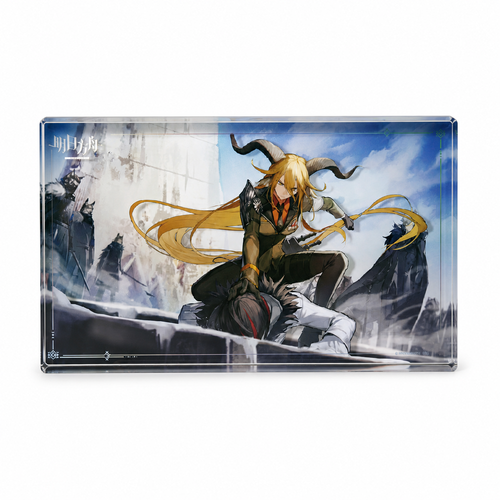 Arknights Ichiban Kuji Vol.4 Snowfield Dawn — E Prize Degenbrecher CG Acrylic Block · Product image.