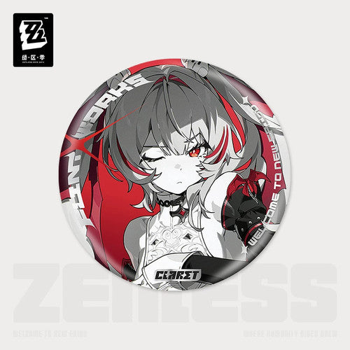 Zenless Zone Zero — Flint Workshop Claret Reflective Badge — Cinema Series