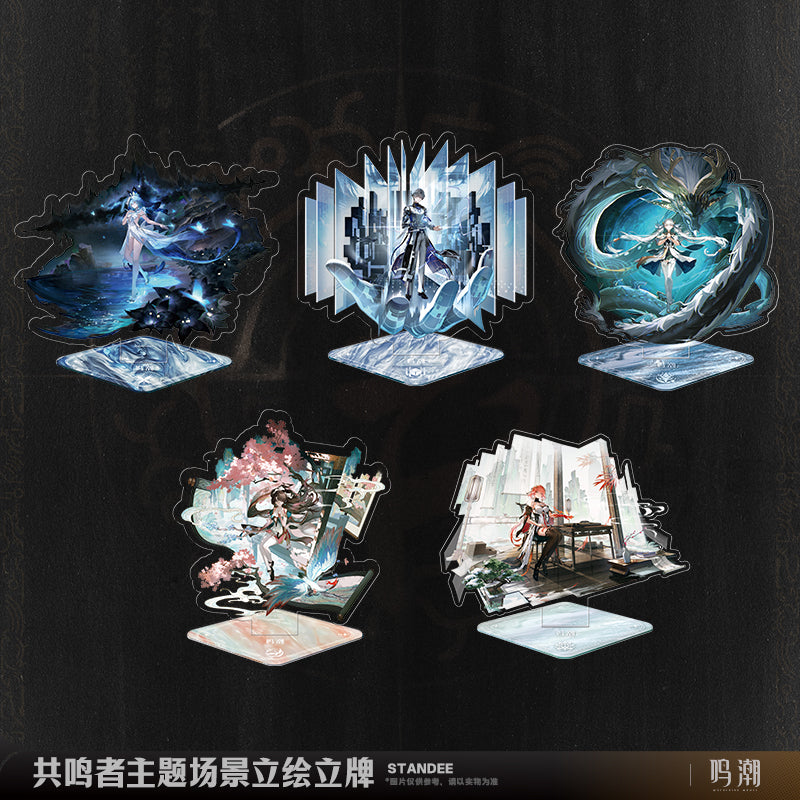 WuWa Official Wuthering Waves Resonator Theme - Scene Standee Set  Jinhsi, Changli, Shorekeeper, Xiangliyao & Zhezhi