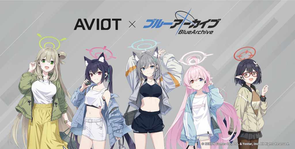 Blue Archive x AVIOT: Wireless Earphones - Abydos High School Edition