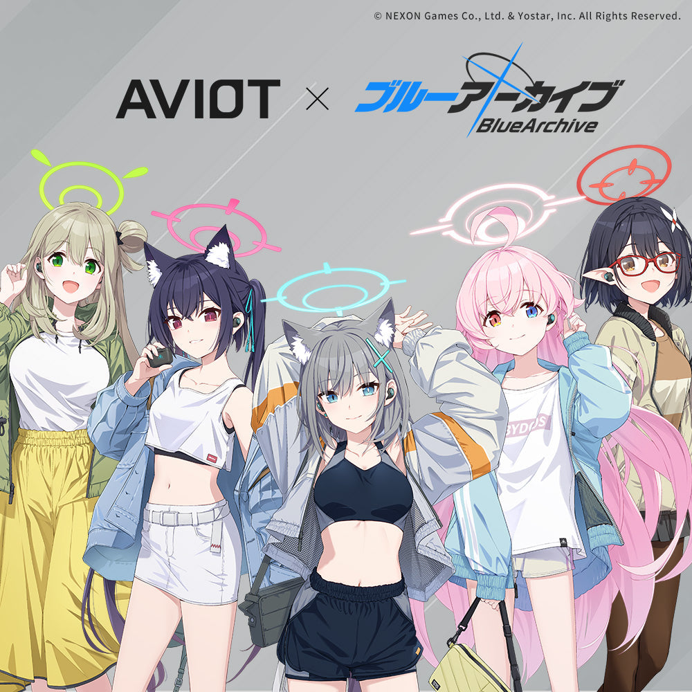 Blue Archive x AVIOT: Wireless Earphones - Abydos High School Edition