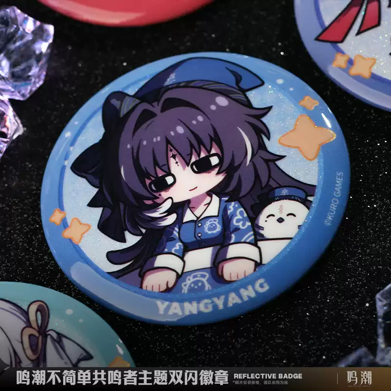 WuWa Official Wuthering Waves Resonator Theme - Dual Glow Badge Set