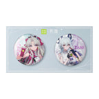 Wuthering Waves: Zenny & Carlotta Can Badge Set - Nayuki Tea Collaboration