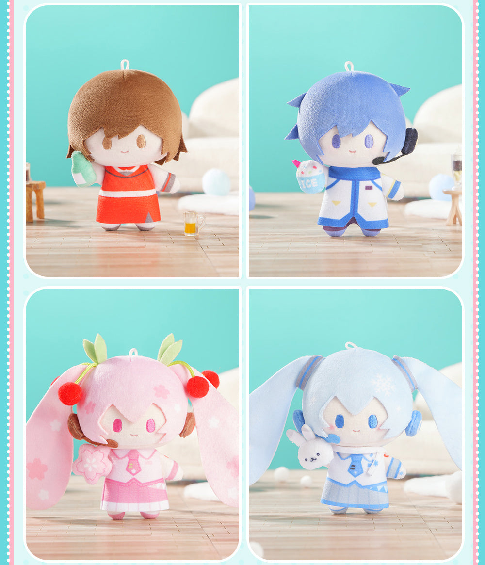 Hatsune Miku: Megurine Luka miniQ Plush Keychain - Chibi Ver