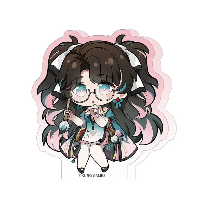 WuWa Official Wuthering Waves Resonator Theme - Chibi Tracking Stained Glass Acrylic Standee