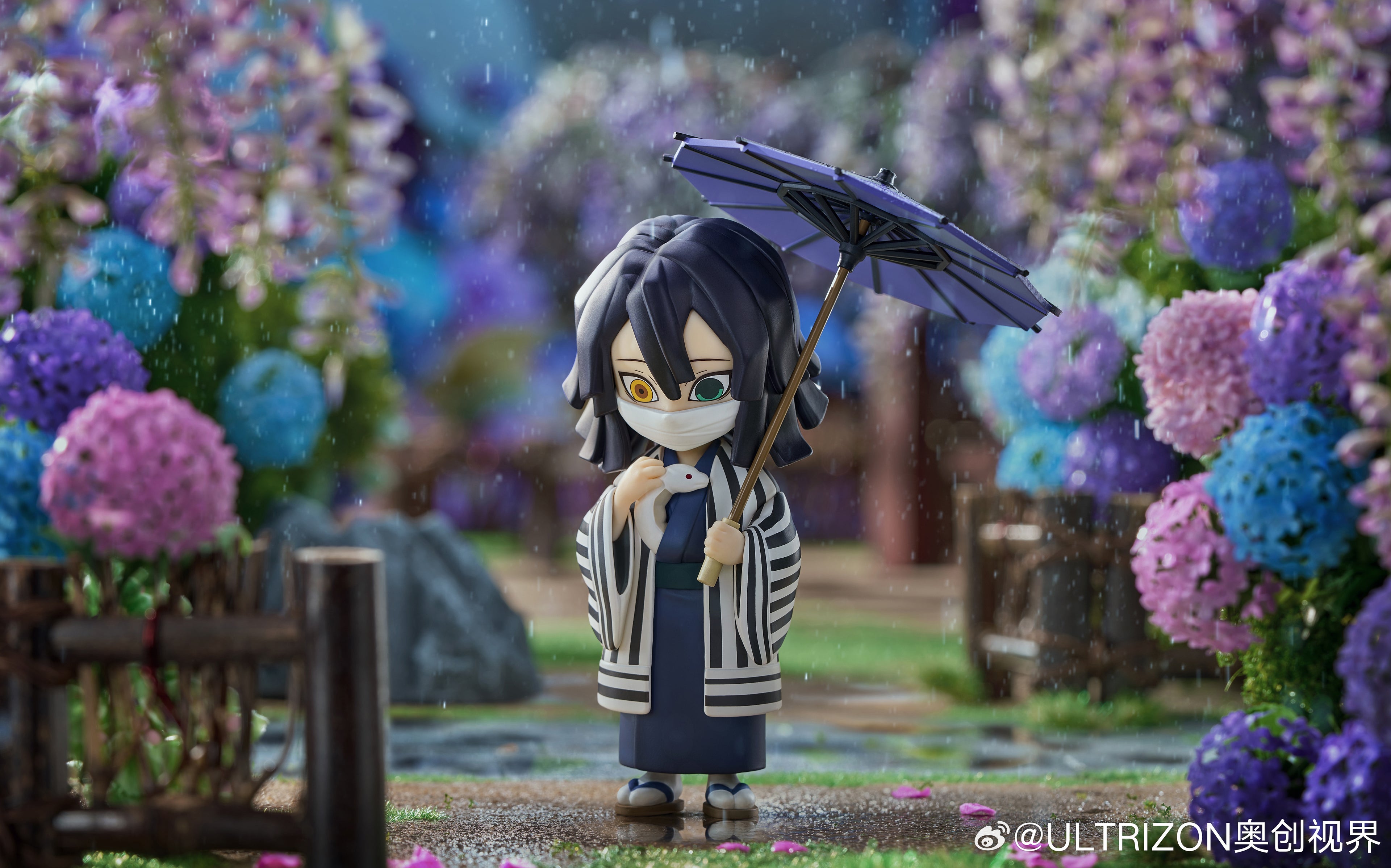 Demon Slayer: Obanai Iguro Chibi Figure - Rainy Season Series Type B
