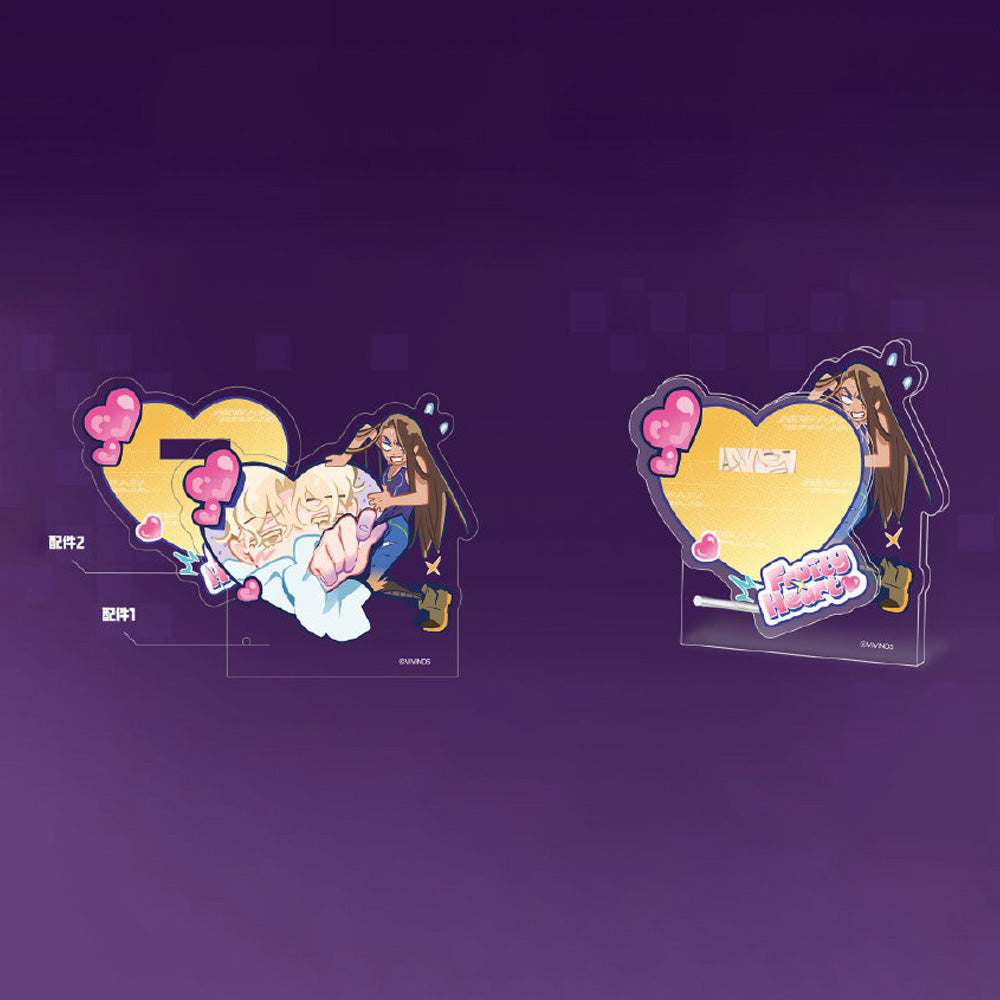 에일리언 스테이지 삼월수 콜라보 공식 정품 굿즈 아크릴 합사진 스탠드 루카 & 현아 -프루티 하트- 에이스테