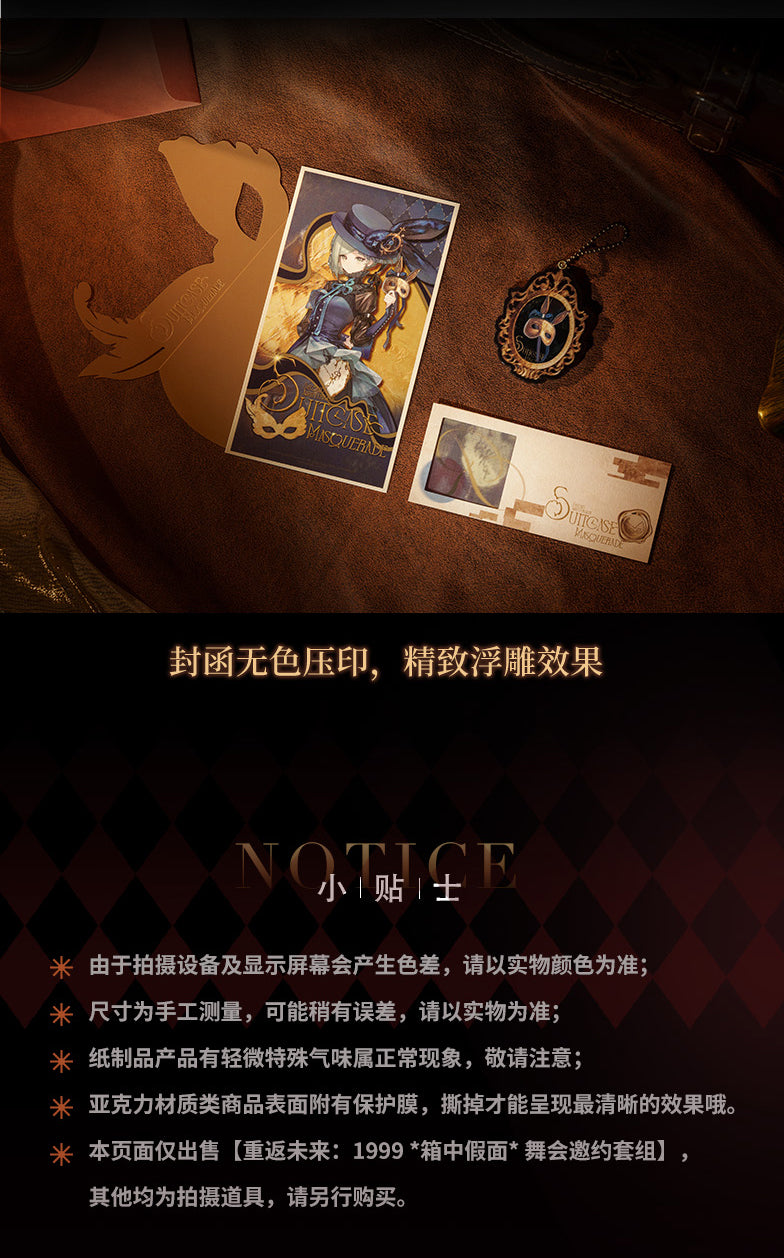 Reverse: 1999: Aleph 2nd Anniversary Masquerade Invitation Set