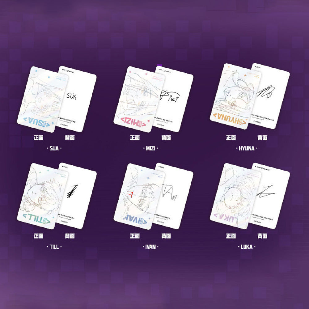 에일리언 스테이지 삼월수 콜라보 공식 정품 굿즈 캐릭터 미니 카드 6종 세트  -스테이지에서의 비극- 에이스테