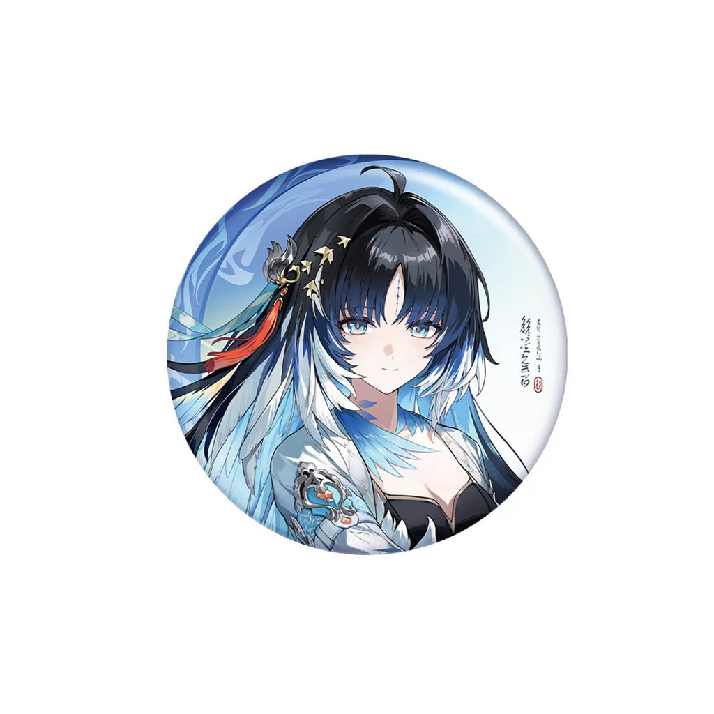 Wuthering Waves Yangyang: Xuanling 65 mm Glitter Button Badge in the original product sample — image 2