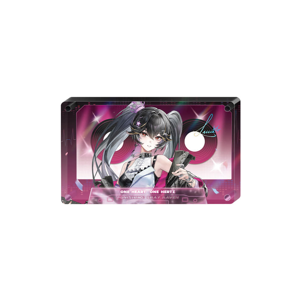 Punishing: Gray Raven — Lucia Acrylic Cassette Tape Ornament — Meet in the Frequency
