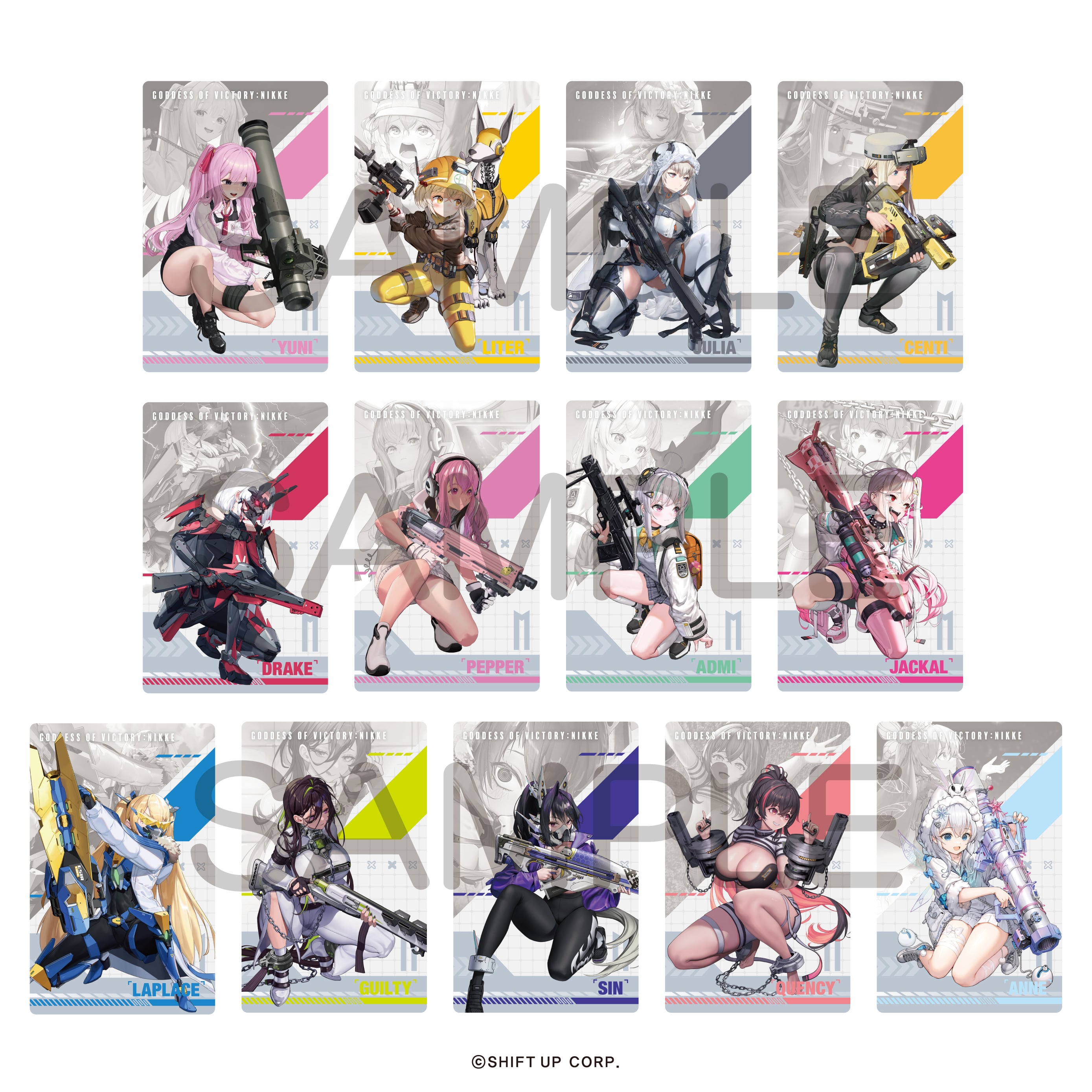 승리의 여신 니케 공식 정품 굿즈 건걸 메탈 카드 컬렉션 Vol.1 BOX