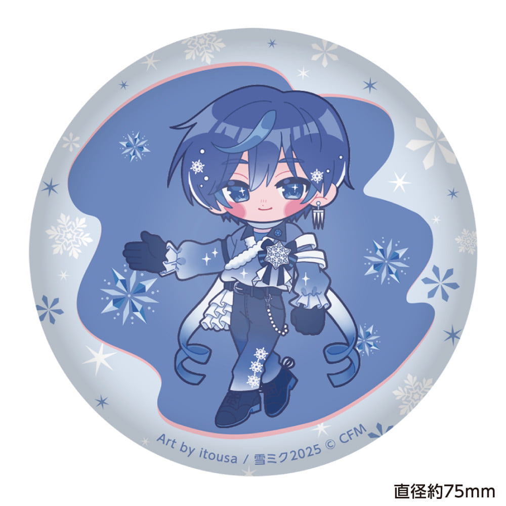 Hatsune Miku — KAITO Soft Can Badge — SNOW MIKU 2025