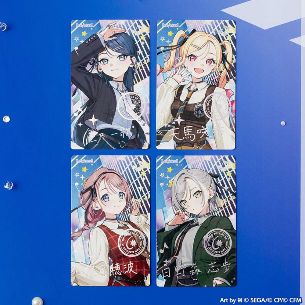 プロジェクトセカイ キャラクター4種と専用台紙の配置（画像1）