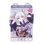 Yachiyo Runami design in a purple screen-style frame