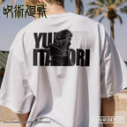 Jujutsu Kaisen Yuji Portrait White T-Shirt — view 2
