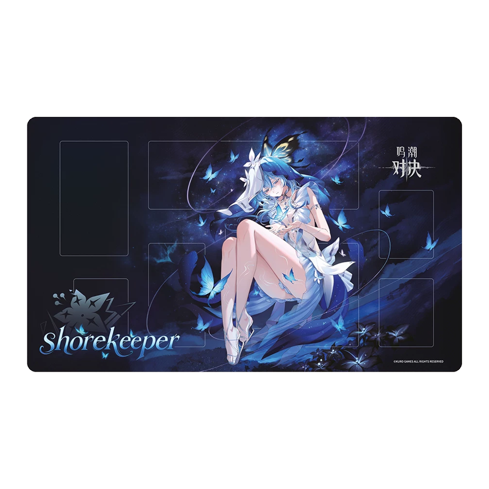 The Shorekeeper Duel TCG playmat; selected-character product view.