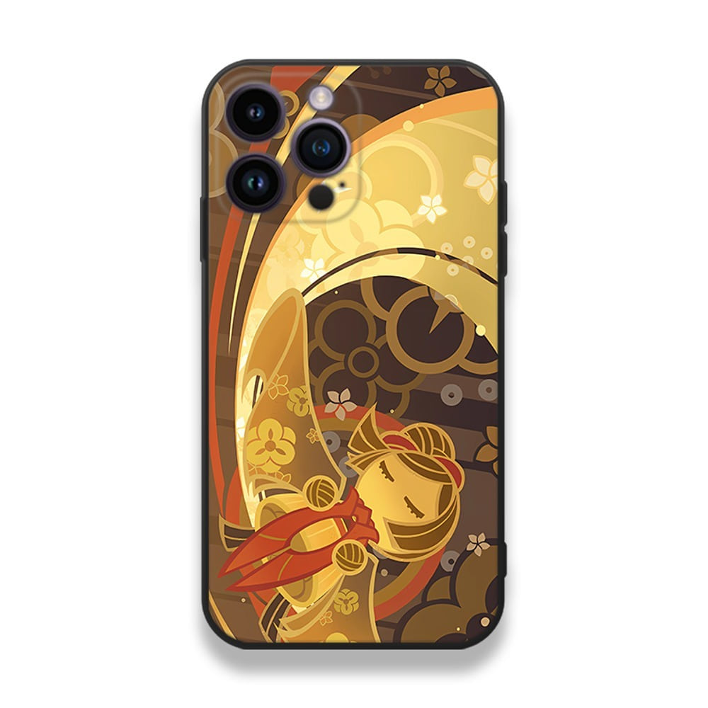 원신 폰케이스 치오리 핸드폰 케이스 강화유리 iPhone 15 Pro