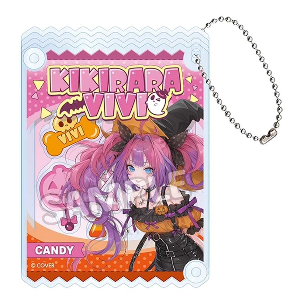 Hololive — Kikirara Vivi LAWSON Halloween & Autumn Collab Shaker Acrylic Keychain