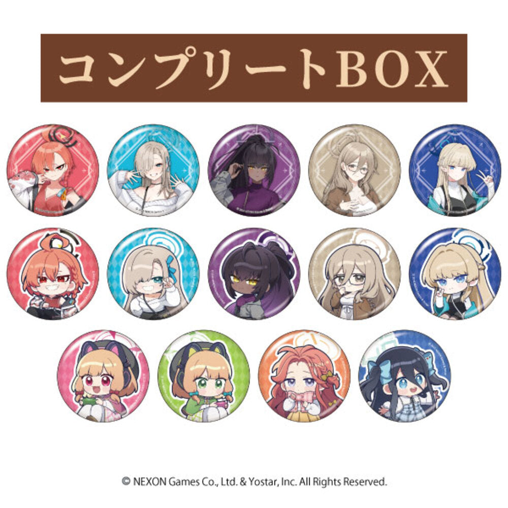 Blue Archive — Autumn Code Button Badges — Complete Box of 14