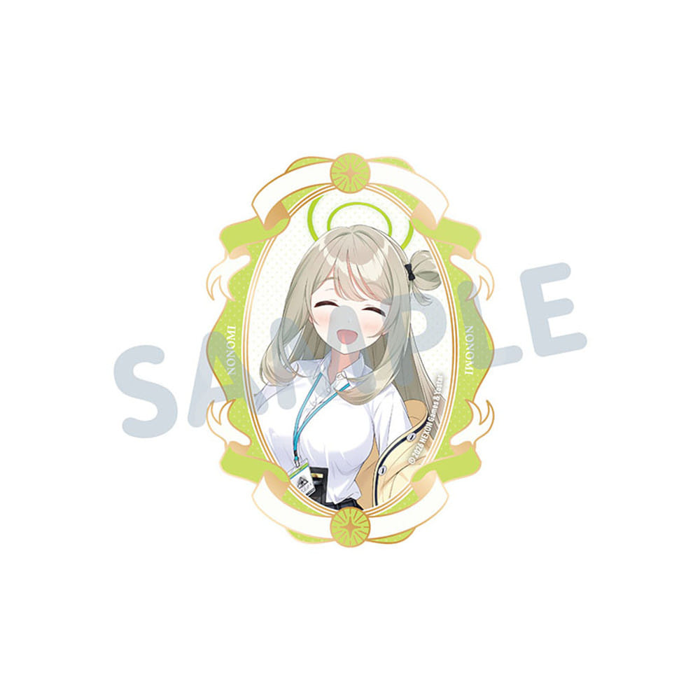 Blue Archive Nonomi Character portrait within an ornate oval foil frame — view 1