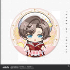 Tears of Themis · Stellis Serenade · 58 mm Chibi Badge · Artem Wing — product illustration and displayed design