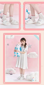 Honkai: Star Rail — Hyacine Impression Plush Slippers — product detail; other clothing and styling props excluded