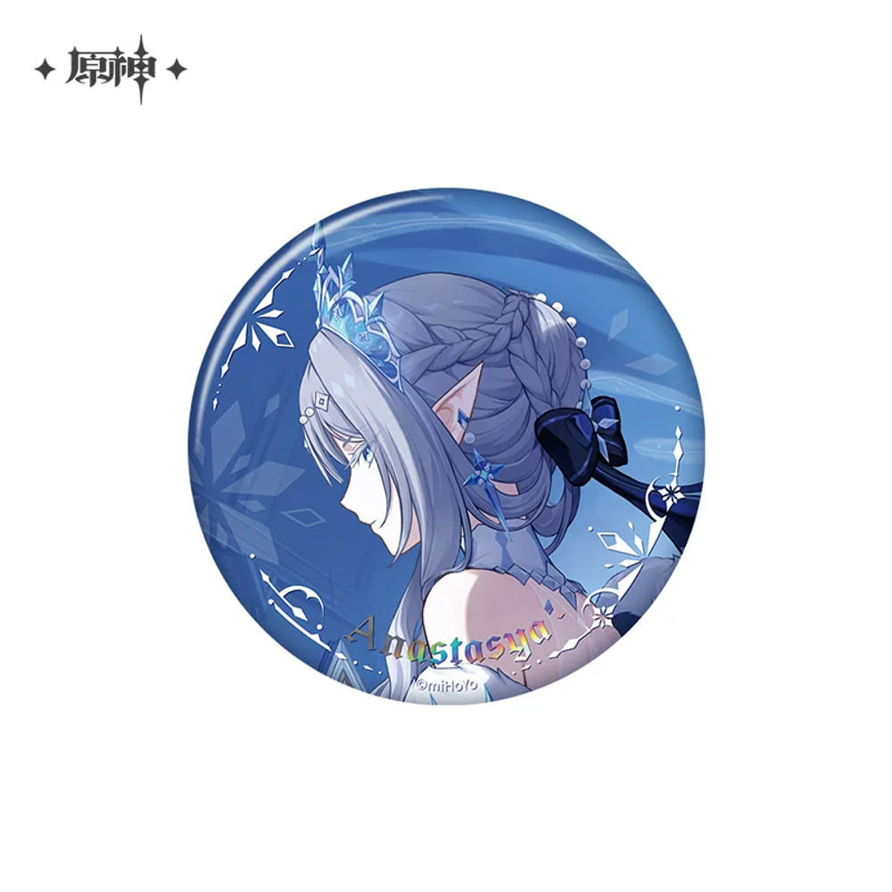 Genshin Impact Anastasiya 58 mm Button Badge in the original product sample — image 1