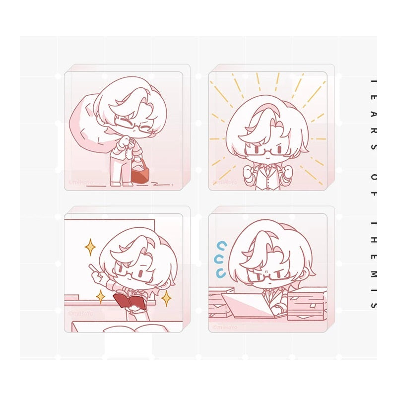 未定事件簿 左京静真 ミニキャラアクリル4点セット（画像2）